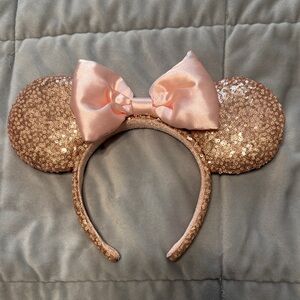 Disney Pink and Gold Minnie Mouse Ears Headband